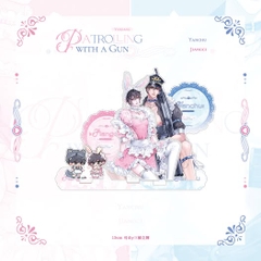 Standee Mang súng đi tuần chính hãng Mẫu 2