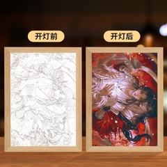 Tranh phát sáng Thiên quan tứ phúc Mẫu 1