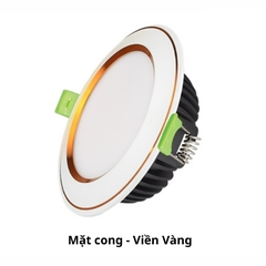 Đèn Led Âm Trần Downlight KINGLED Diamond Viền Màu