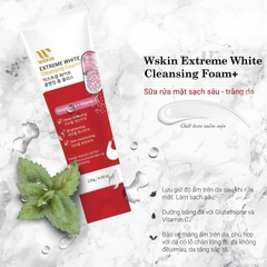 Sữa Rửa Mặt Trắng Da Wskin Extreme White Cleansing Foam Glutathione + Vitamin C