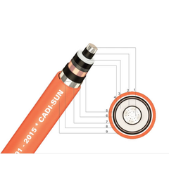 Cadisun Cáp ngầm trung thế ruột nhôm 1 lõi AL/XLPE/CTS/PVC/DATA/PVC-W 1x (12.7/22/24kV)