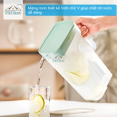 Bình đựng nước LocknLock One Handed Jug dung tích 2.1L HAP818 có tay cầm chắc chắn dung tích lớn