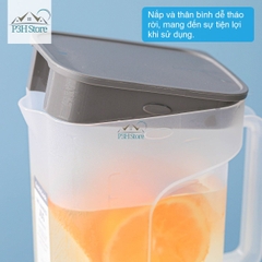 Bình đựng nước LocknLock One Handed Jug dung tích 2.1L HAP818 có tay cầm chắc chắn dung tích lớn