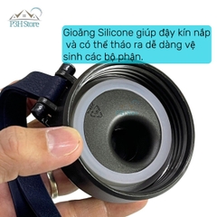 Bình giữ nhiệt Kims Cook 520ml thép không gỉ SUS316 cao cấp nắp vặn kín hơi dây xách tiện lợi XB-19124 P3H Store
