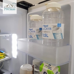 Bình đựng nước nhựa Lock&Lock Chess Water Bottle 1.0L/1.5L Nắp màu trắng HAP810 HAP812 P3hstore