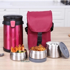 Bộ cơm hộp giữ nhiệt Lock&Lock loại lớn đa năng kèm theo túi giữ nhiệt LHC8034