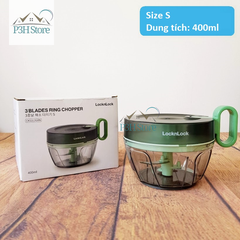 Dụng cụ xay nhỏ thực phẩm Lock&Lock xay tỏi ớt nhiều size Ring Pull Chopper CKS312 CKS313 CKS314