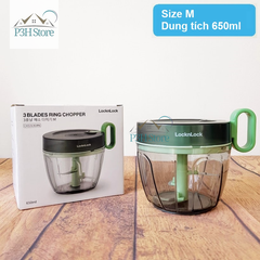Dụng cụ xay nhỏ thực phẩm Lock&Lock xay tỏi ớt nhiều size Ring Pull Chopper CKS312 CKS313 CKS314