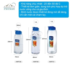 Bình nước nhựa Lock&Lock dung tích 1.5L P-00097