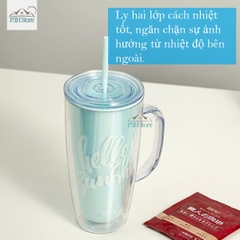 Ly nhựa 2 lớp có tay cầm Lock&Lock dung tích 750ml HAP503