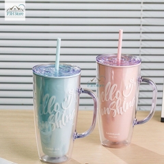 Ly nhựa 2 lớp có tay cầm Lock&Lock dung tích 750ml HAP503