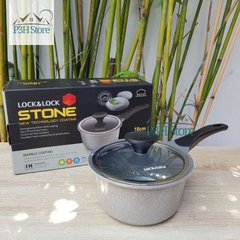 Nồi vân đá 1 tay cầm Lock&Lock dòng Stone 7 lớp size 18cm LCA6181D