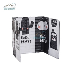 Tấm chắn dầu mỡ nhà bếp gấp gọn dùng chắn gió bếp gas và chống văng dầu mỡ KU02