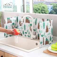 Tấm chắn dầu mỡ nhà bếp gấp gọn dùng chắn gió bếp gas và chống văng dầu mỡ KU02