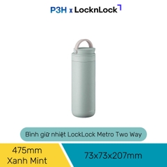 Bình giữ nhiệt LocknLock Metro Two Way Tumbler 237ml/475ml Hộp ủ cháo nhỏ có quai xáchLHC4272 LHC4274 P3H