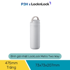 Bình giữ nhiệt LocknLock Metro Two Way Tumbler 237ml/475ml Hộp ủ cháo nhỏ có quai xáchLHC4272 LHC4274 P3H