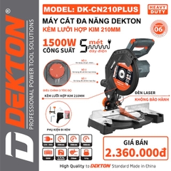 Máy cắt đa năng Dekton DK-CN210PLUS Nâng cấp khả năng điều chỉnh tốc độ cắt với ba mức khác nhau