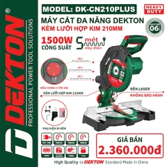 Máy cắt đa năng Dekton DK-CN210PLUS Nâng cấp khả năng điều chỉnh tốc độ cắt với ba mức khác nhau