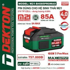 Pin DEKTON M21 Plus 21V – Dùng Cho Máy Khoan, Cắt, Siết Chân Phổ Thông hệ M21