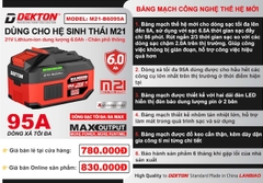 Pin DEKTON M21 Plus 21V – Dùng Cho Máy Khoan, Cắt, Siết Chân Phổ Thông hệ M21