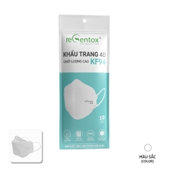 Khẩu Trang KF94 Regentox Trắng (Gói/10 cái)