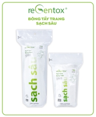 Bông tẩy trang Regentox Sạch Sâu (Gói/120 miếng tròn)