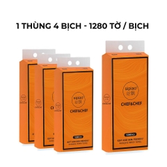 Thùng 4 bịch giấy rút Sipiao cam mã 1280 nội địa Trung cao cấp, tiện lợi.