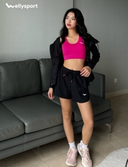 Áo Khoác Chống Nắng Nữ Running, Màu Đen Black, Welly Sport, Mã AKN06