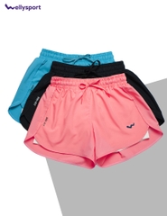 Quần Short Nữ Thể Thao Welly Sport, Tập Gym, Chạy Bộ, Mã QSN01