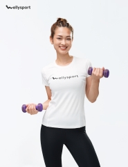 Áo Thun Nữ Chữ Giữa Ngực - Màu Trắng White, Mã ANCN01