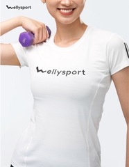 Áo Thun Nữ Chữ Giữa Ngực - Màu Trắng White, Mã ANCN01