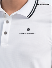 Áo Polo Thể Thao Nam Có Cổ, Màu Trắng, Welly Sport, Mã APLON