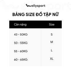 Bộ Đồ Tập Nữ Yoga, Gym Quần Lỡ, Màu Vàng, Welly Sport, Mã BTQL