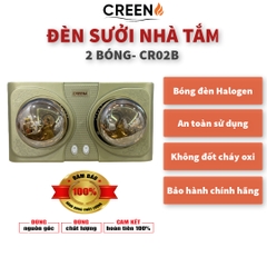 Đèn sưởi nhà tắm 2 bóng Creen CR-02B