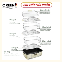 Nồi lẩu hấp đa năng CREEN CR-135 Plus