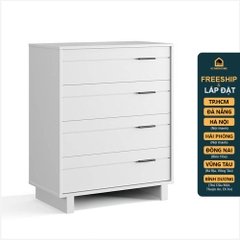 FYNN, Tủ lưu trữ 4 tầng phong cách Bắc Âu DRA_163, 84x46x102cm