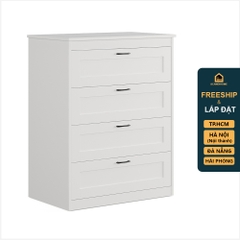 SENGE, Tủ lưu trữ đồ dùng tân cổ điển 4 ngăn DRA_096, 82x49x104cm