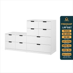 BANALDO, Tủ lưu trữ 10 ngăn kéo DRA_087, 160x47x98cm