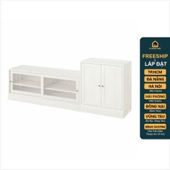 BODO, COMBO Kệ TV kèm tủ lưu trữ đồ dùng STO_083, 241x47x89cm