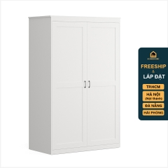 SENGE, Tủ quần áo 2 cánh mở tân cổ điển WAR_037, 122x60x190cm