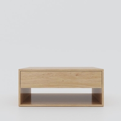 NORDIC, Coffee Table kèm 2 ngăn kéo TAB_001, 80x80x35cm