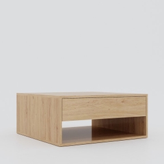 NORDIC, Coffee Table kèm 2 ngăn kéo TAB_001, 80x80x35cm