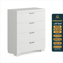 ENRIQUE, Tủ lưu trữ đồ dùng 4 ngăn kéo DRA_120, 78x40x98cm