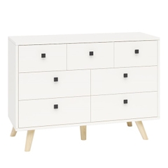 AJUNA, Tủ lưu trữ đồ dùng 7 ngăn kéo hiện đại DRA_240, 99x37x71cm