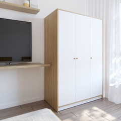 MORA, Tủ quần áo 3 gian đa năng WAR_060, 117x55x176cm