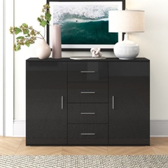 KALUA, Tủ lưu trữ đồ dùng 2 gian 5 ngăn kéo DRA_198, 132x38x92cm