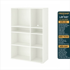 SOSIA, Kệ sách 2 gian 4 tầng SHE_030, 95x37x140cm