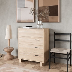 FYNN, Tủ lưu trữ 4 tầng phong cách Bắc Âu DRA_163, 84x46x102cm