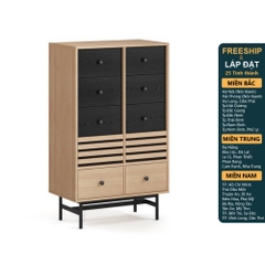 CHOCHU, Tủ lưu trữ, Tủ đựng đồ DRA_338, 70x40x118cm, sản xuất bởi Scandi Home