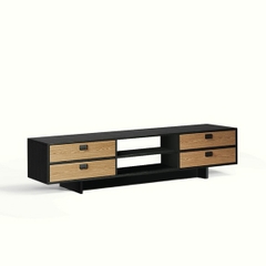 HENRY, Kệ TV 4 ngăn kéo hiện đại TVD_056, 200x40x45cm